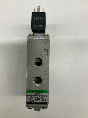 CKD 4F110 Pneumatic 24 VDC Solenoid Valve