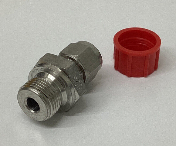 Parker M8MSC3/8R-316 Stainless 8MM to A-Lock Male Fitting