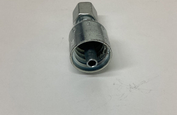 Parker 1C343-6-4 St. Female Metric Crimp Fuse Fitting