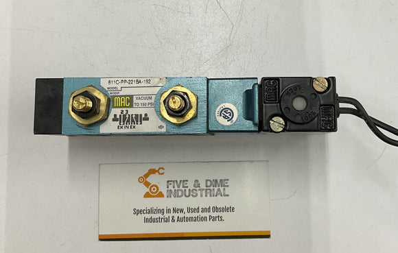 Mac B11C-PP-221BA-192 4 Way 24 VDC Solenoid Valve No Gasket