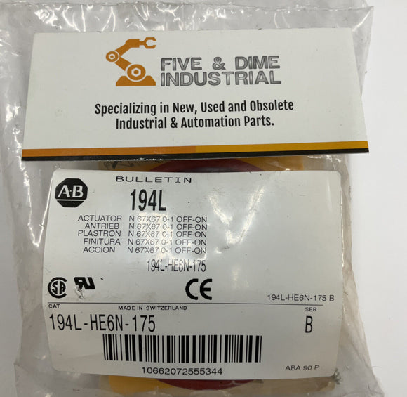 Allen Bradley 194L-HE6N-175 Load Switch