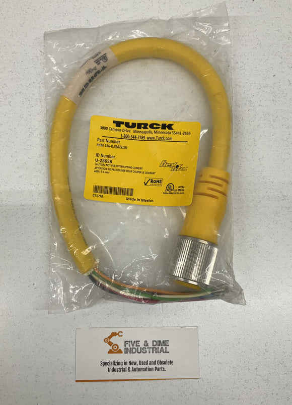 Turck RKM 126-0.5M/S101 High Flex Cordset U-28658