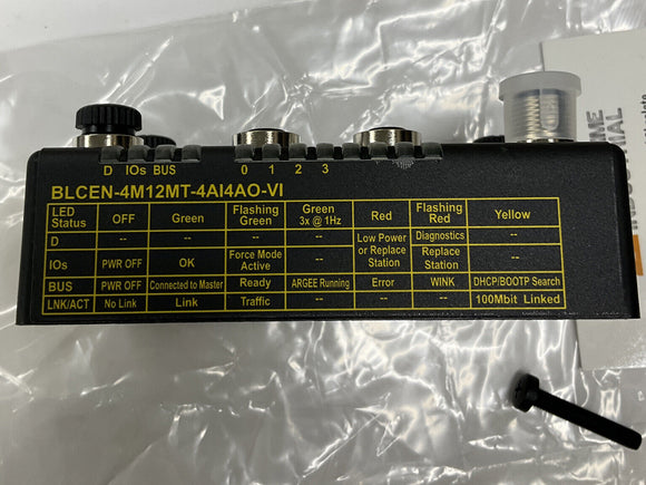 Turck BLCEN-4M12MT-4AI4AO-VI / 6811451 Multiprotocol FieldBus Station
