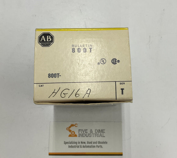 Allen Bradley 800T-HG16A Selector Switch Ser. T Industrial Controls