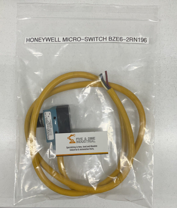 Honeywell BZE6-2RN196  Micro-Switch Snap Action Limit Switch