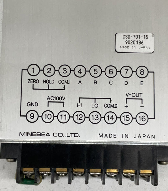 Minebea NMB CSD-701 CSD-701-15  Digital Indicator