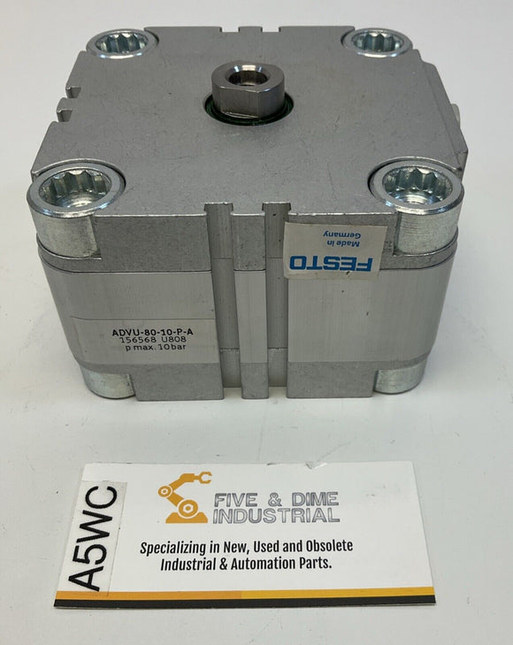 Festo ADVU-80-10-P-A  Compact Pneumatic Cylinder  80mm Bore,  10mm Stroke 156568