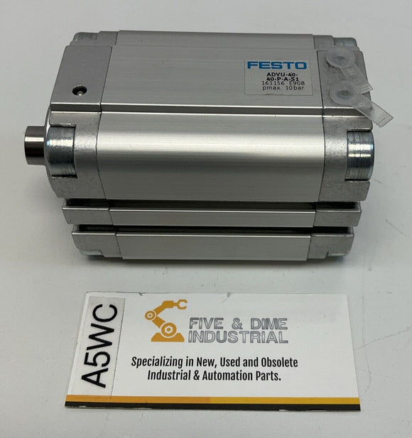 Festo  ADVU-40-40-P-A-S1 Pneumatic Cylinder  40mm Bore, 40mm Stroke 161156