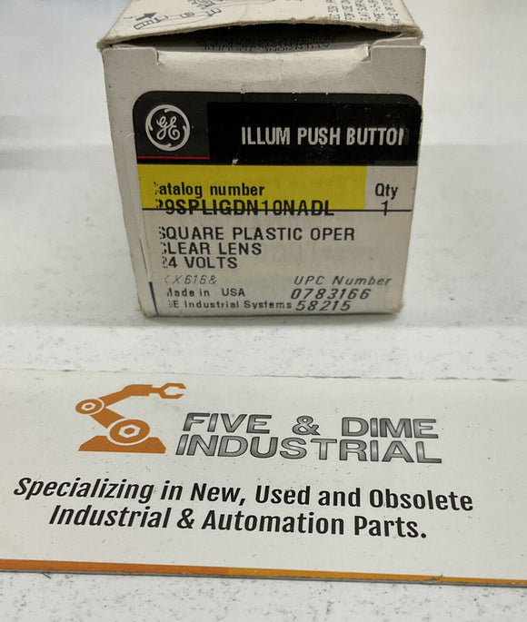 General Electric P9SPLIGDN10NADL, Square Plastic Oper, 24 Volts