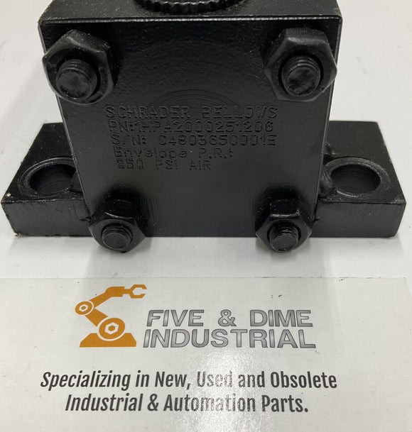 Schrader Bellows PAA100831 4.000 Pneumatic Cylinder Bore 250 Psi