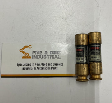Bussmann Fusetron FRN-R-15 15A Lot of  2 Fuses