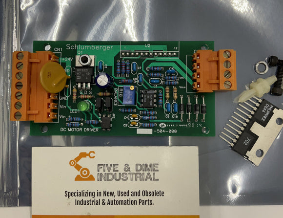 Schlumberger TLA 504-000 DC Motor Driver I/O Board 3255-504-001 Rev 01