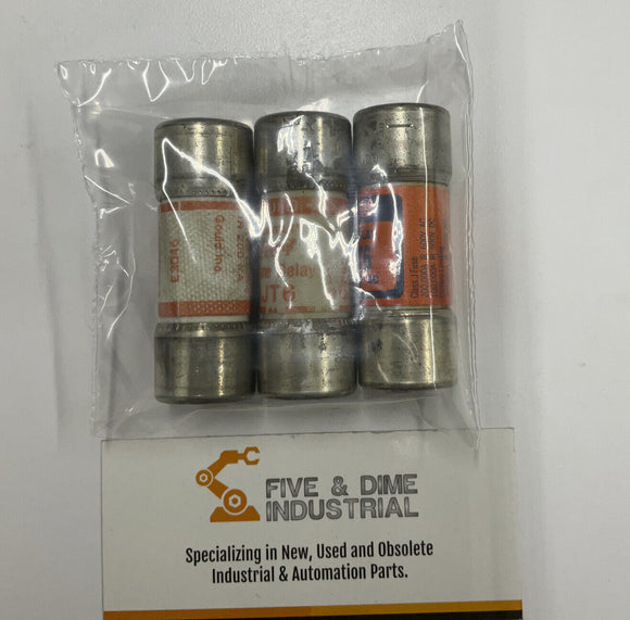 Amp-Trap AJT6 Lot of 3  Fuse Dual Element Time Delay 6A 600V