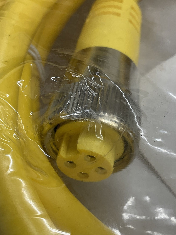 Pepper Fuchs V94-G-YE4M-STOOW / 912588 600V 10A Cable Cordset 4 Meters