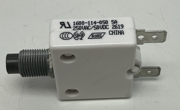 Mechanical Products 1600-114-050 5A  Circuit Breaker 5 Amp Lot of 2