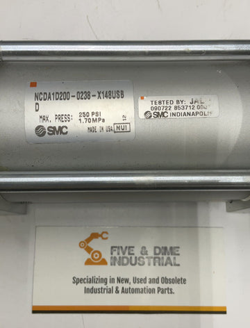 SMC NCDA1D-023B-X148USB Tie Rod Pneumatic Cylinder NCDA1D200-0238 - 0
