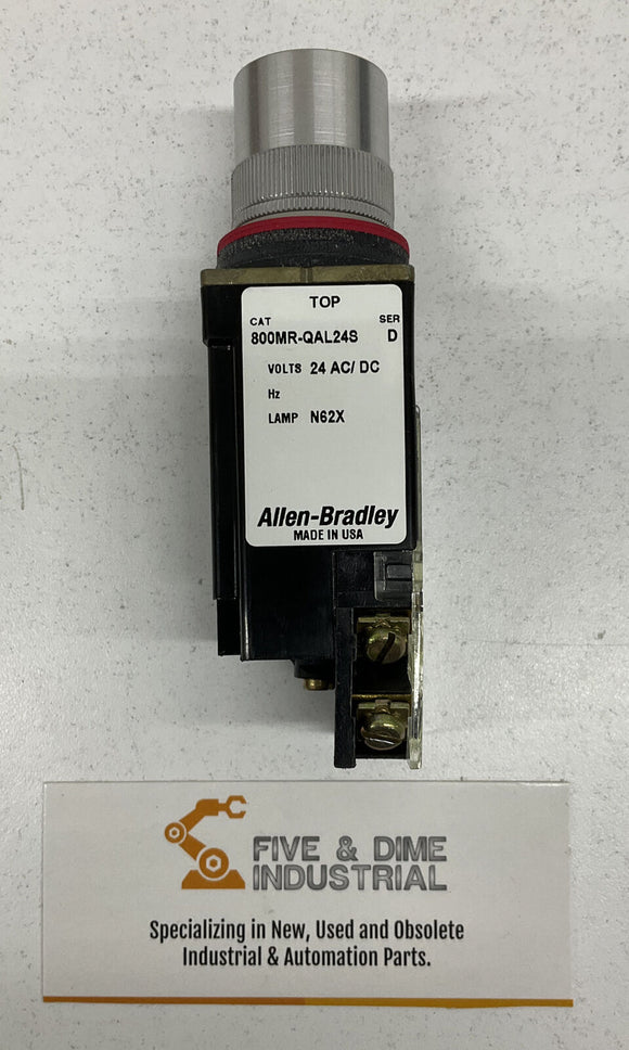 Allen Bradley 800MR-QAL24RAK Push Button Lighted Switch Green