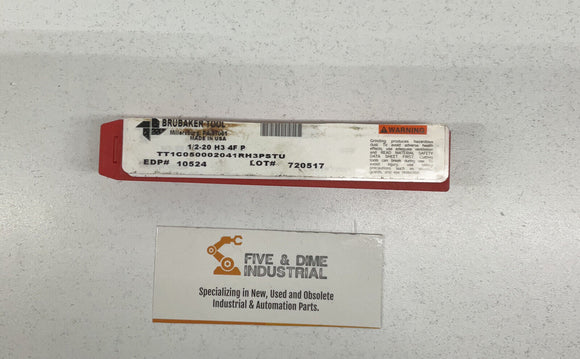Brubaker Tap 1/2-20 H3 4F P EDP# 10524