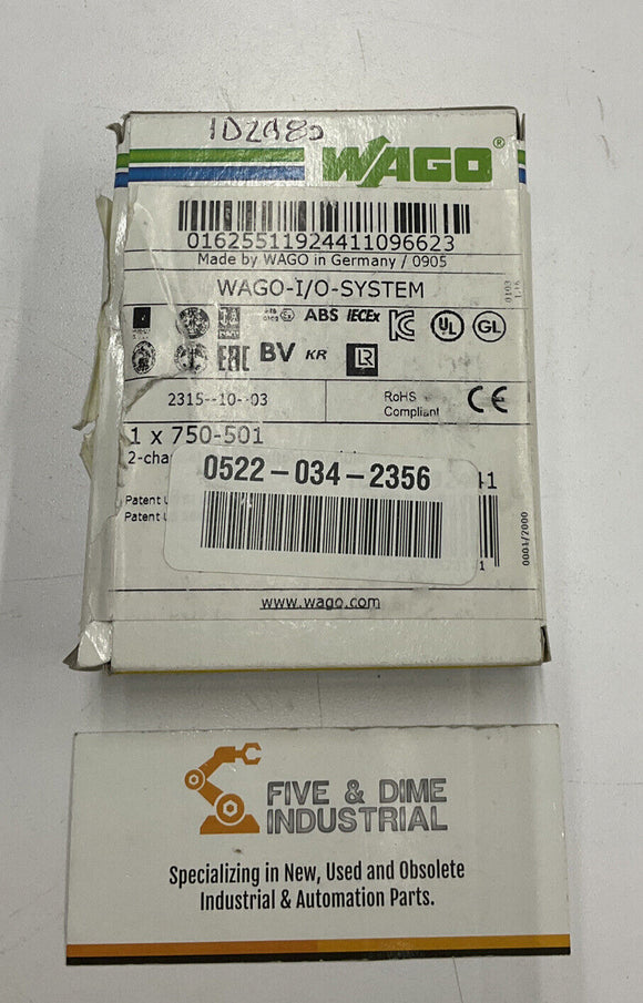 Wago 705-501 Digital Input Module 2 Channel