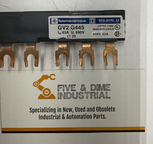 Telemecanique Square D GV2-G445 Buss Bar 690V 63A
