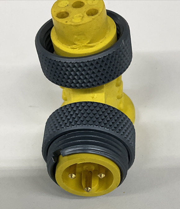 TPC Wire & Cable 84013-98067 Adapter Super Trex 90° Mini 16/3 3-Pin M/F