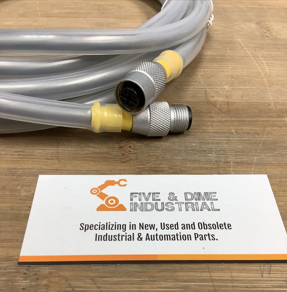 HTM 15-9146 M12 4-Wire Male / Female Straight Cable Weld Proof