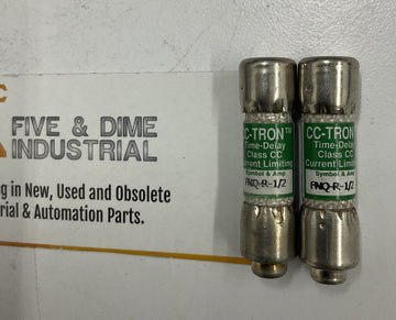 Bussmann Tron FNQ-R-1/2 Fuse Time Delay Lot of 2 - 0