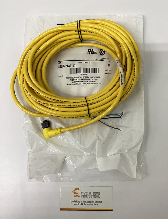 Allen Bradley 889D-R4AE-10 Cable Cordset  4-pin  10M