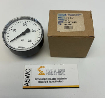 Wika 4253523 2.5" Pneumatic Pressure Gauge 2-1/2" 400 PSI