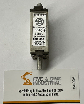 Bussmann 170L2247 80A 660V High Speed Square Body Fuse