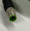 Murr 7000-44511-7961200 M12, Male/Male, 4-Pin, 12 Meters Ethernet Cable-5