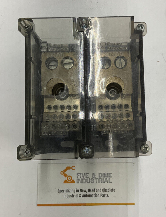 Ferraz Shawmut 66552 2-Pole Power Distribution Box w/ Cover  600V