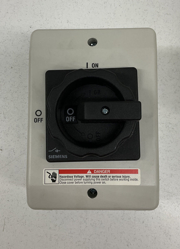 Siemens 3LD2264-0TB51-0US2 Disconnect Switch 30A