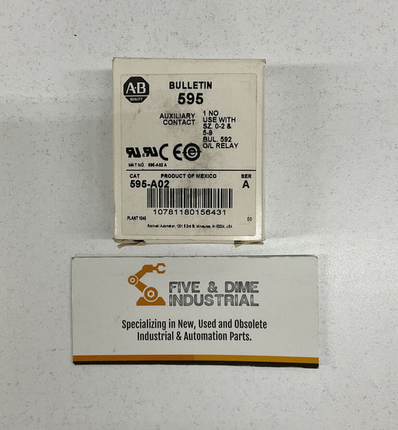 Allen Bradley 595-A02 New SER A Auxiliary Contact