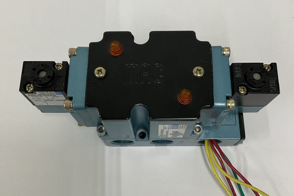 Mac 6543B-211-PM-591DA Valve w/ Base & 2 PME-591DAAG Solenoid 24 VDC