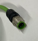 Murr 7000-44511-7961200 M12, Male/Male, 4-Pin, 12 Meters Ethernet Cable-4