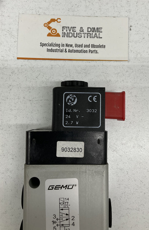 Gemu Type 8458 24V 5/2 Way Pilot Solenoid Valve