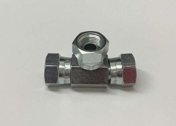 Brennan 9344-06-06-06 3/8" BSPP "Tee" Female x3 Steel