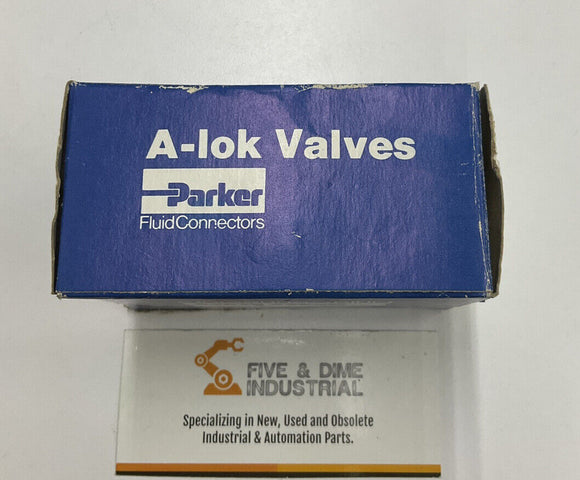 Parker 4A-B6LJ-BP 1/4" Tube OD Brass Ball Valve 1500 PSI