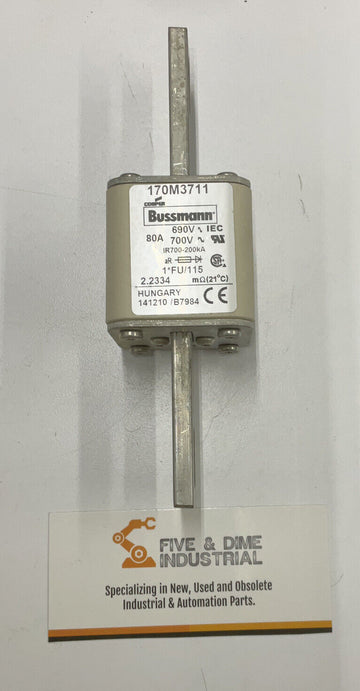 Bussmann 170M3711 Semiconductor Fuse 700V 80A