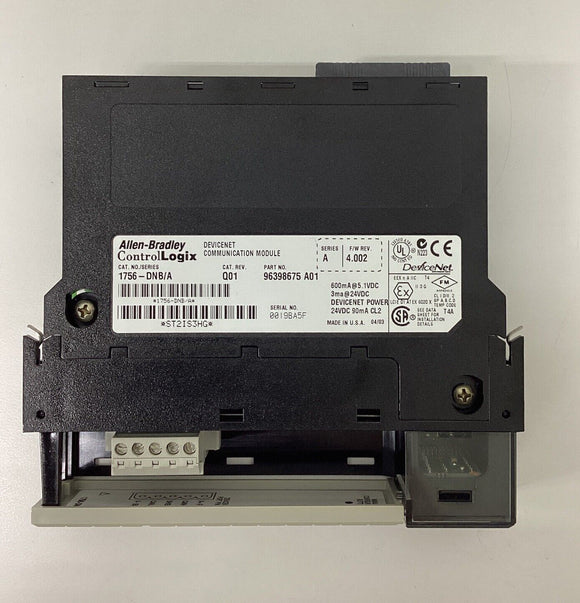 Allen Bradley 1756-DNB/A Control Logix DeviceNet Module FW4.002