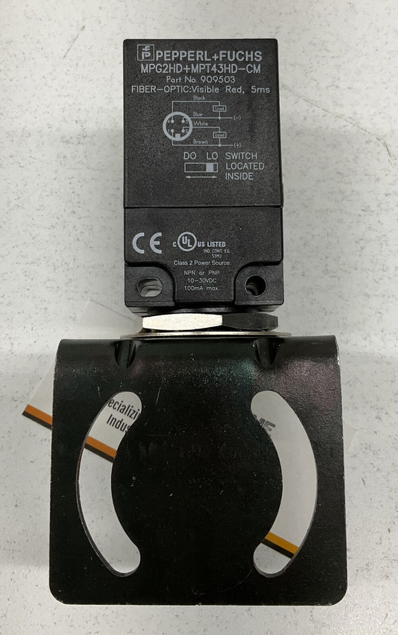 Pepperl Fuchs 909503 Photoelectric Sensor 90° Bracket MPG2HD+MPT43HD-CM