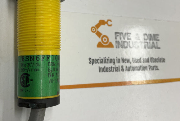 Banner S18SN6FF50 Proximity Sensor 8"