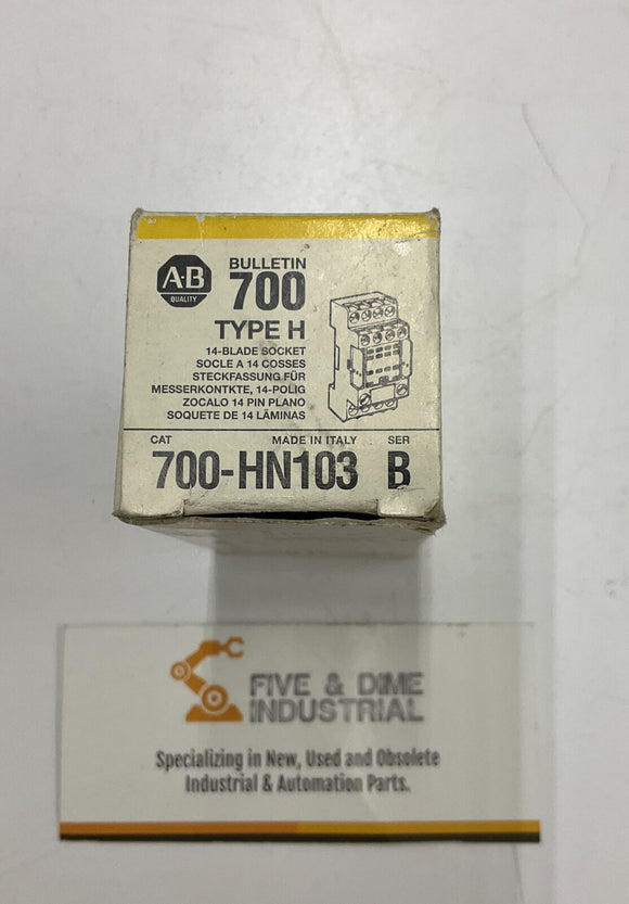 Allen Bradley 700-HN103 Series B 14 Blade Relay Socket  Type H