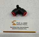 SMC KQL11-00 Lot of 9  One Touch Union Elbow Fittings 90Deg 3/8" Tube-4