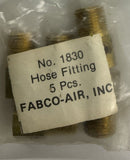 Fabco 5 Pack Air Fittings 1830 Tee  1/8 NPT to 10/32-3