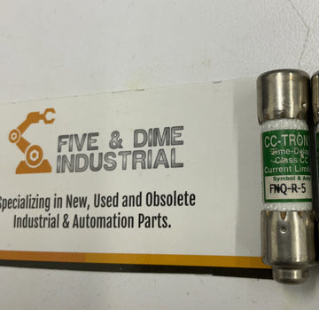 Bussmann CC-Tron FRQ-R-5 Lot of (4) Class CC Time Delay Fuse 5A - 0