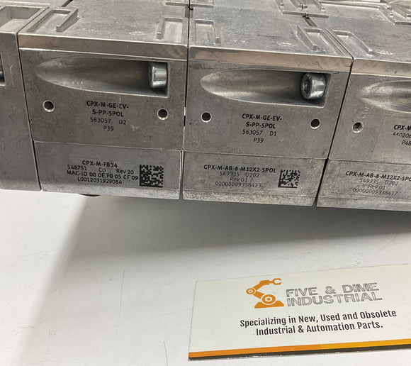 Festo CPX-M-FB34 Bus Node w/ Manifold Block
