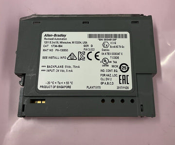 Allen Bradley 1734-IB4 Ser. D 24 VDC Sink Input Module FW 3.022 - 0