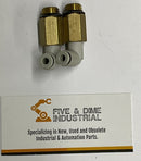 SMC KQ2W04-U02  Elbow Fittings 4mm Tube x 1/2 Uni (Pkg of 2)-1